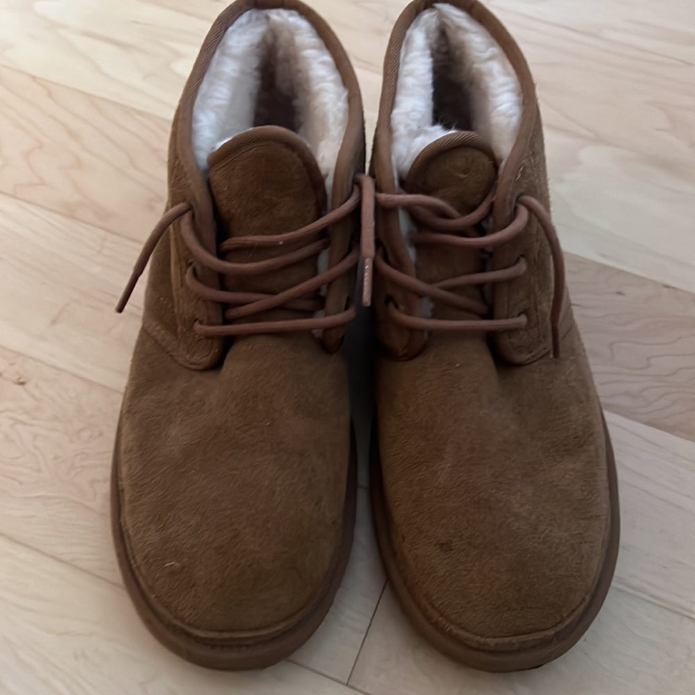 Mens Uggs ankle booties like new young adult wore like 5 times and outgrew.